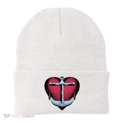 Heart Anchor Cute Gift Beanie