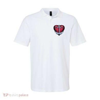 Heart Anchor Cute Gift Polo