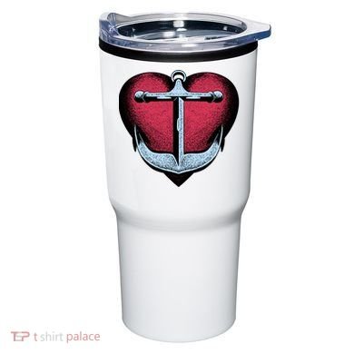 Heart Anchor Cute Gift Tumbler