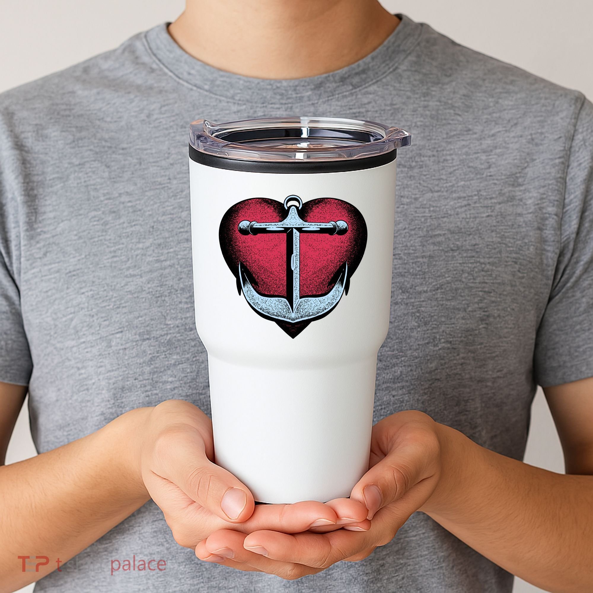 Heart Anchor Cute Gift Tumbler