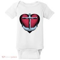 Heart Anchor Cute Gift Baby Bodysuit thumb 0