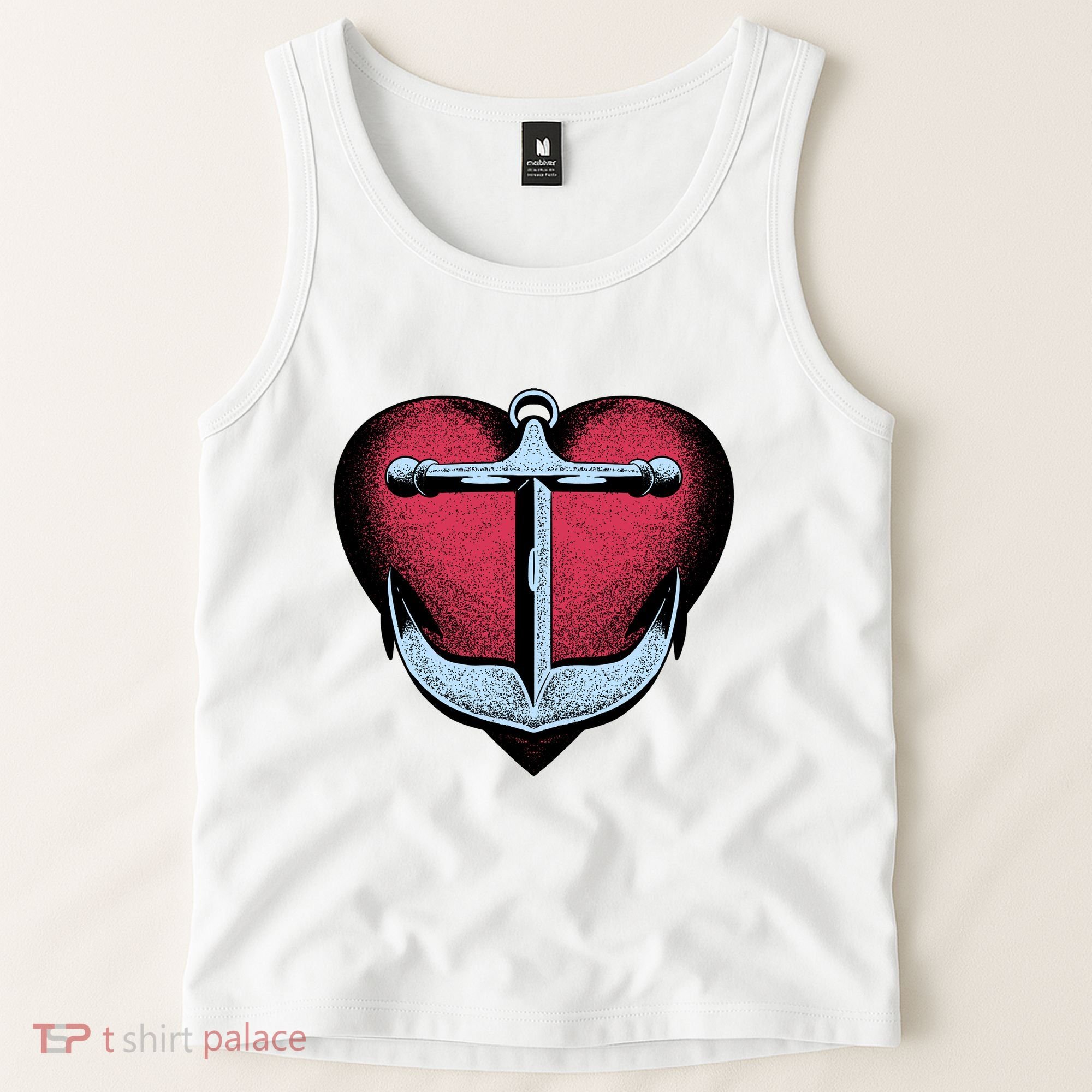 Heart Anchor Cute Gift Tank Top