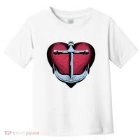 Heart Anchor Cute Gift Toddler T-Shirt thumb 0