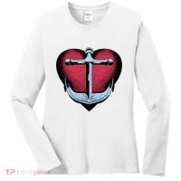 Heart Anchor Cute Gift Women's Long Sleeve Shirt thumb 0