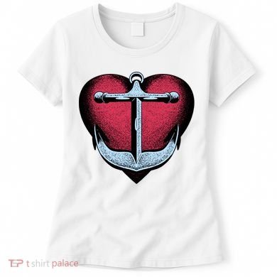 Heart Anchor Cute Gift Women's T-Shirt