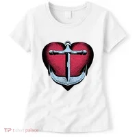 Heart Anchor Cute Gift Women's T-Shirt thumb 0
