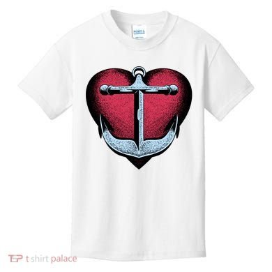 Heart Anchor Cute Gift Kids T-Shirt