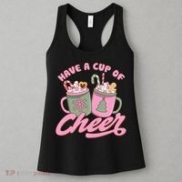 Have A Cup Of Cheer Cute Christmas Holiday Women's Tank Top thumb 3