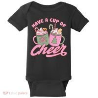 Have A Cup Of Cheer Cute Christmas Holiday Baby Bodysuit thumb 0