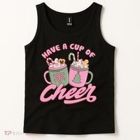 Have A Cup Of Cheer Cute Christmas Holiday Tank Top thumb 2