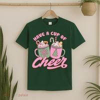 Have A Cup Of Cheer Cute Christmas Holiday T-Shirt thumb 2