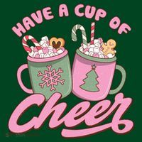 Have A Cup Of Cheer Cute Christmas Holiday Mousepad thumb 1