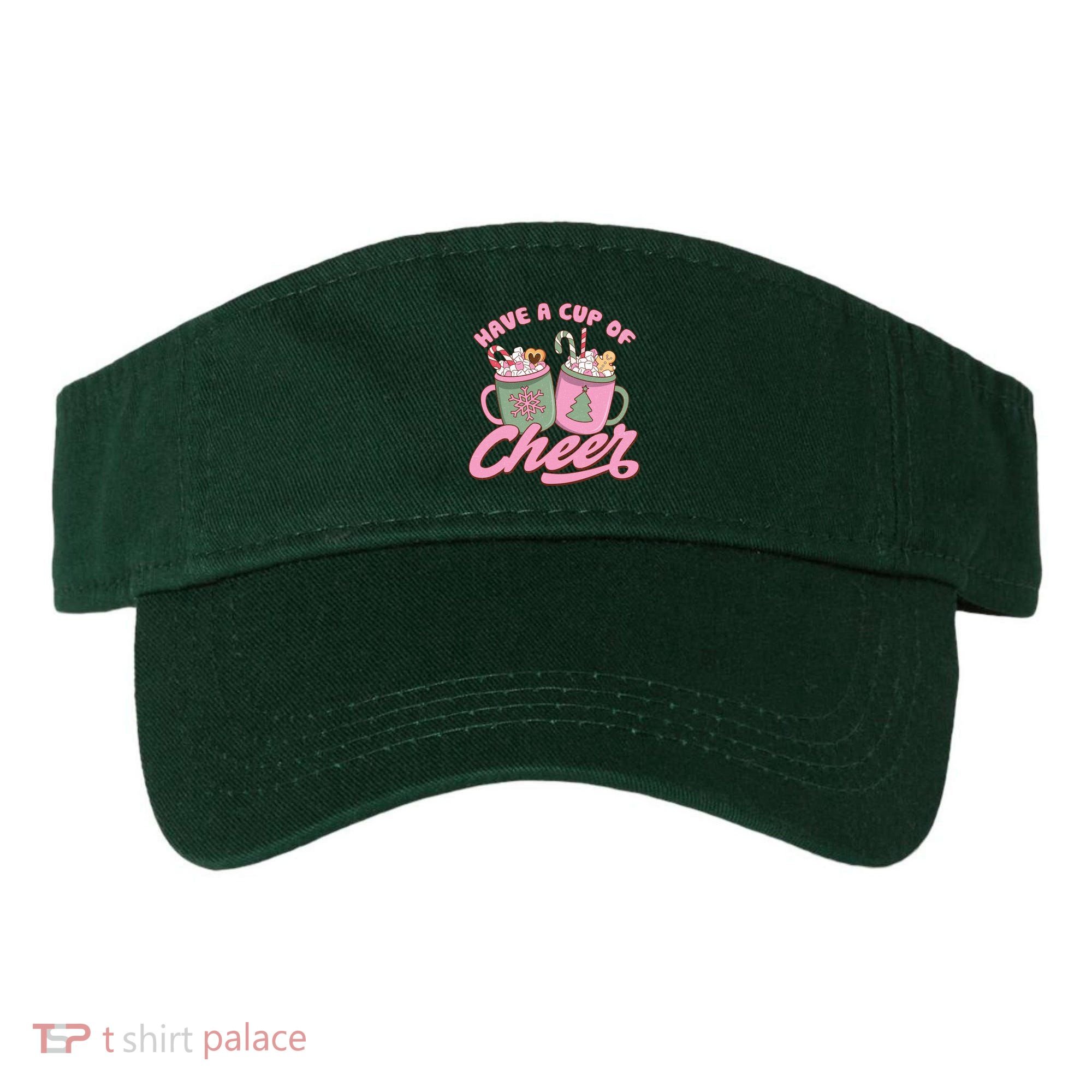 Have A Cup Of Cheer Cute Christmas Holiday Visor