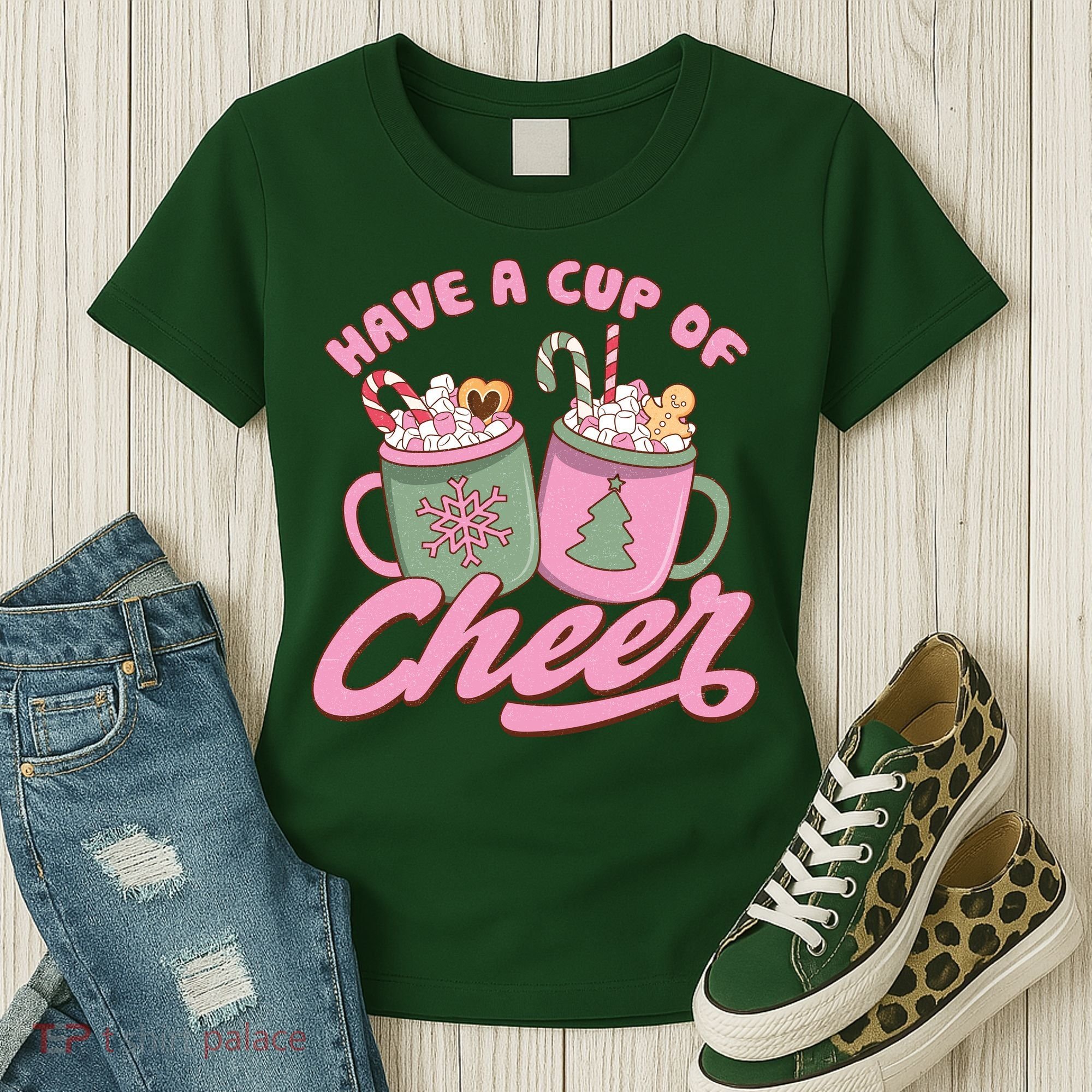 Have A Cup Of Cheer Cute Christmas Holiday Women's T-Shirt