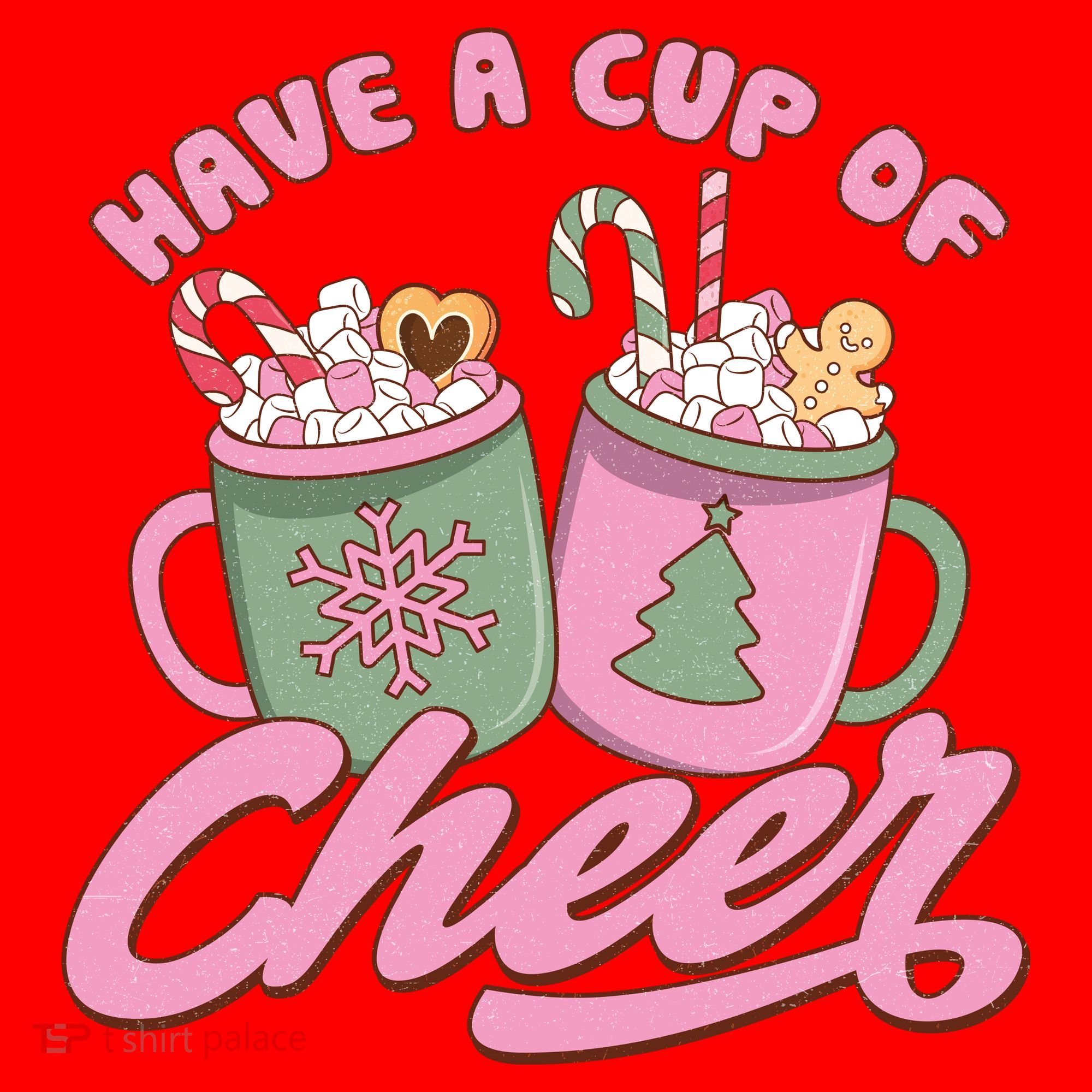 Have A Cup Of Cheer Cute Christmas Holiday Santa Hat