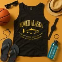 Homer Alaska Drinking Town With A Fishing Problem Tank Top thumb 4