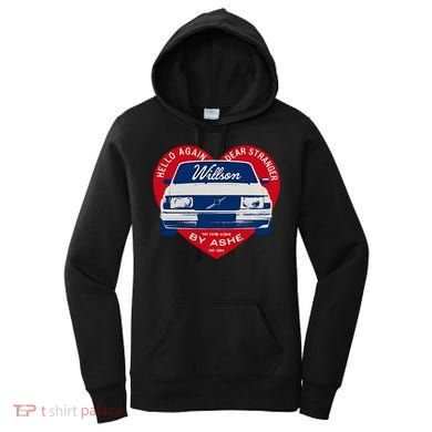 Hello Again Dear Stranger Willson Car By Ashe Women's Hoodie