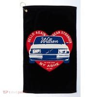 Hello Again Dear Stranger Willson Car By Ashe Golf Towel thumb 0