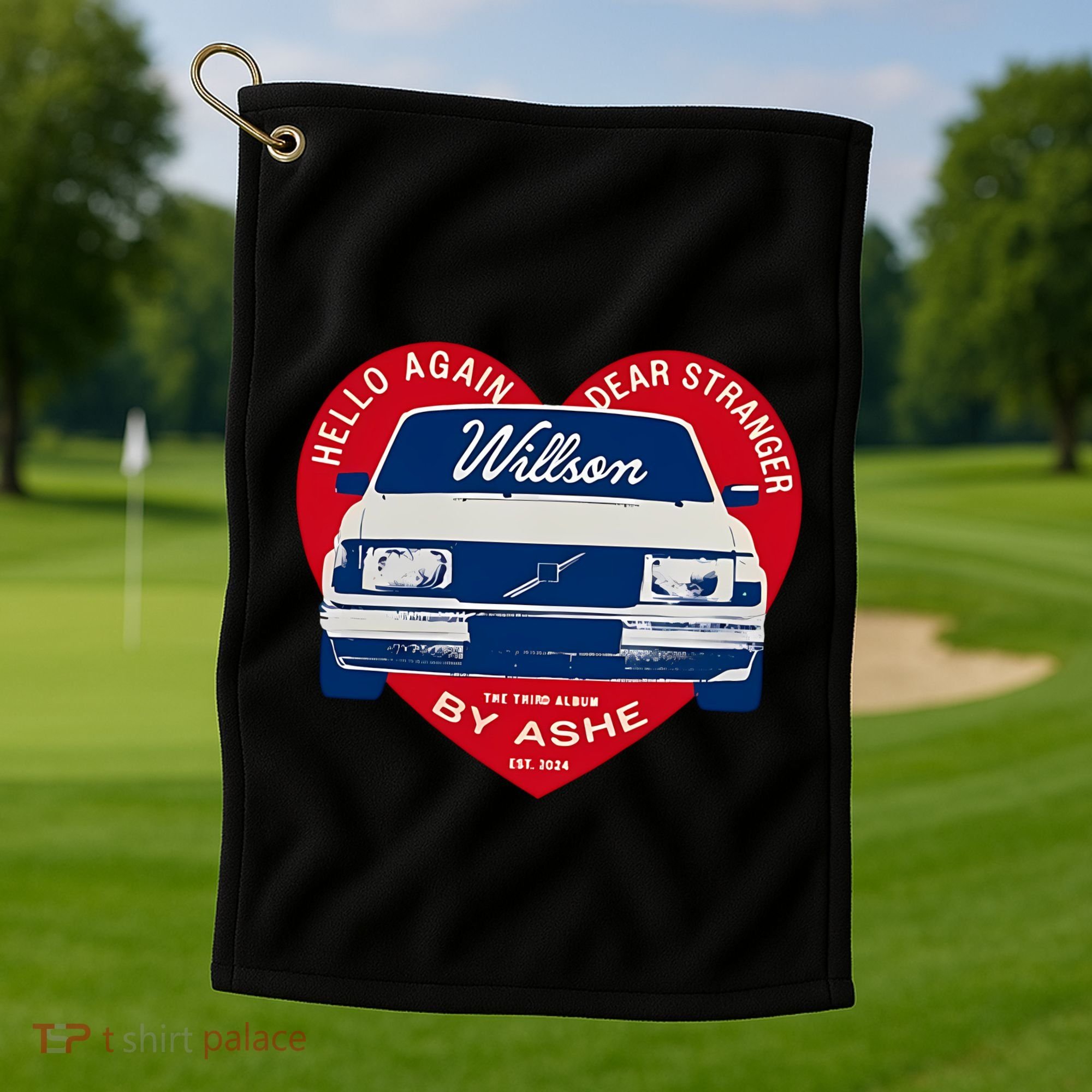 Hello Again Dear Stranger Willson Car By Ashe Golf Towel