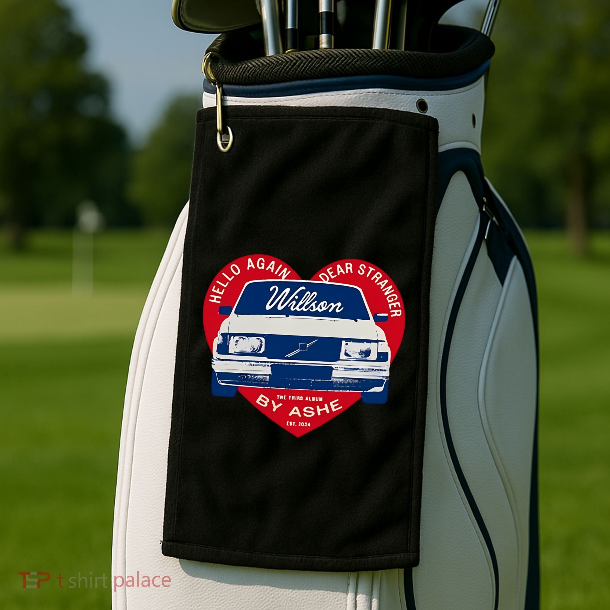 Hello Again Dear Stranger Willson Car By Ashe Golf Towel