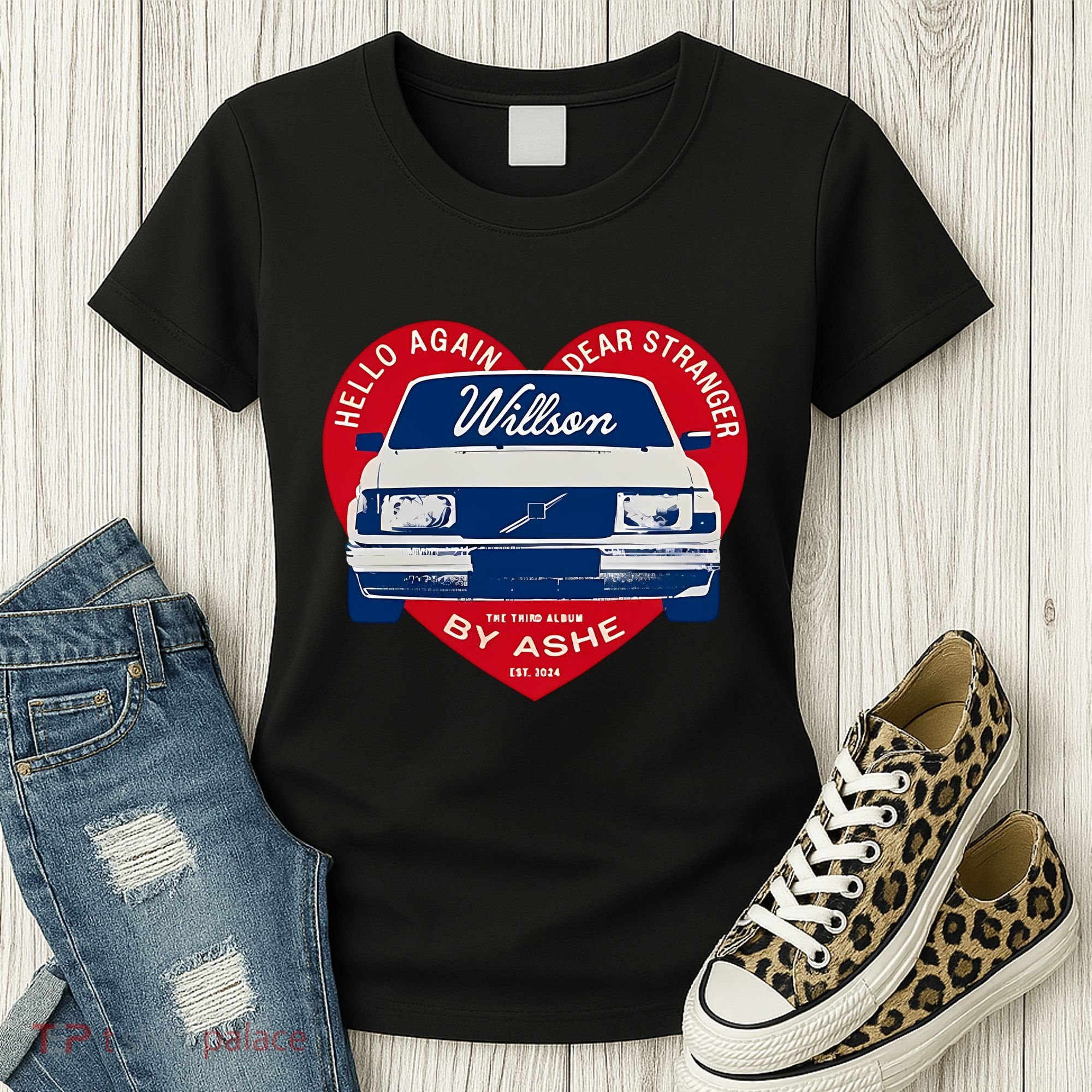Hello Again Dear Stranger Willson Car By Ashe Women's T-Shirt