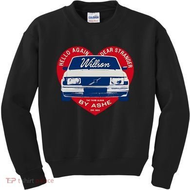 Hello Again Dear Stranger Willson Car By Ashe Kids Sweatshirt
