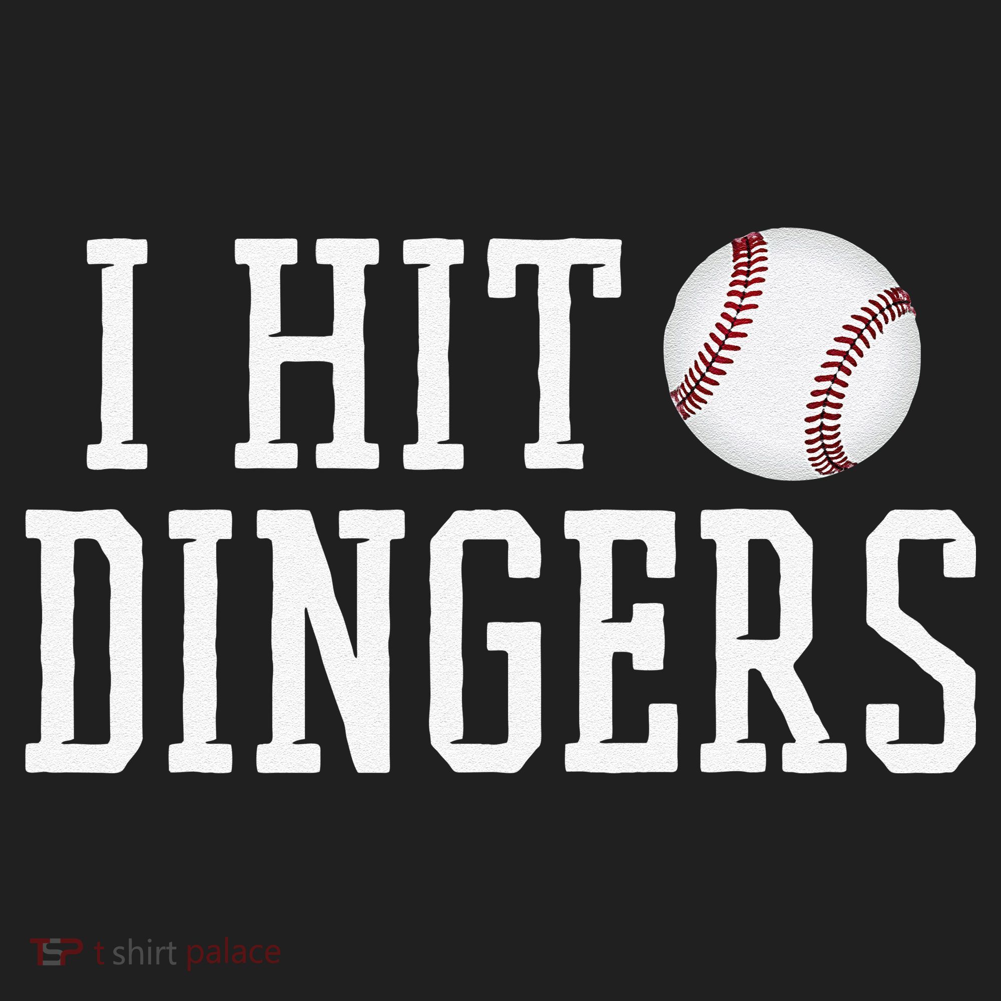 Hit a Dinger Funny Baseball Player Home Run Fun Women's Sweatshirt