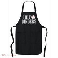 Hit a Dinger Funny Baseball Player Home Run Fun Apron thumb 0