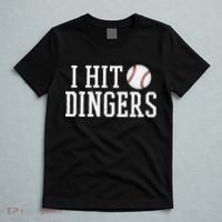 Hit a Dinger Funny Baseball Player Home Run Fun T-Shirt thumb 5