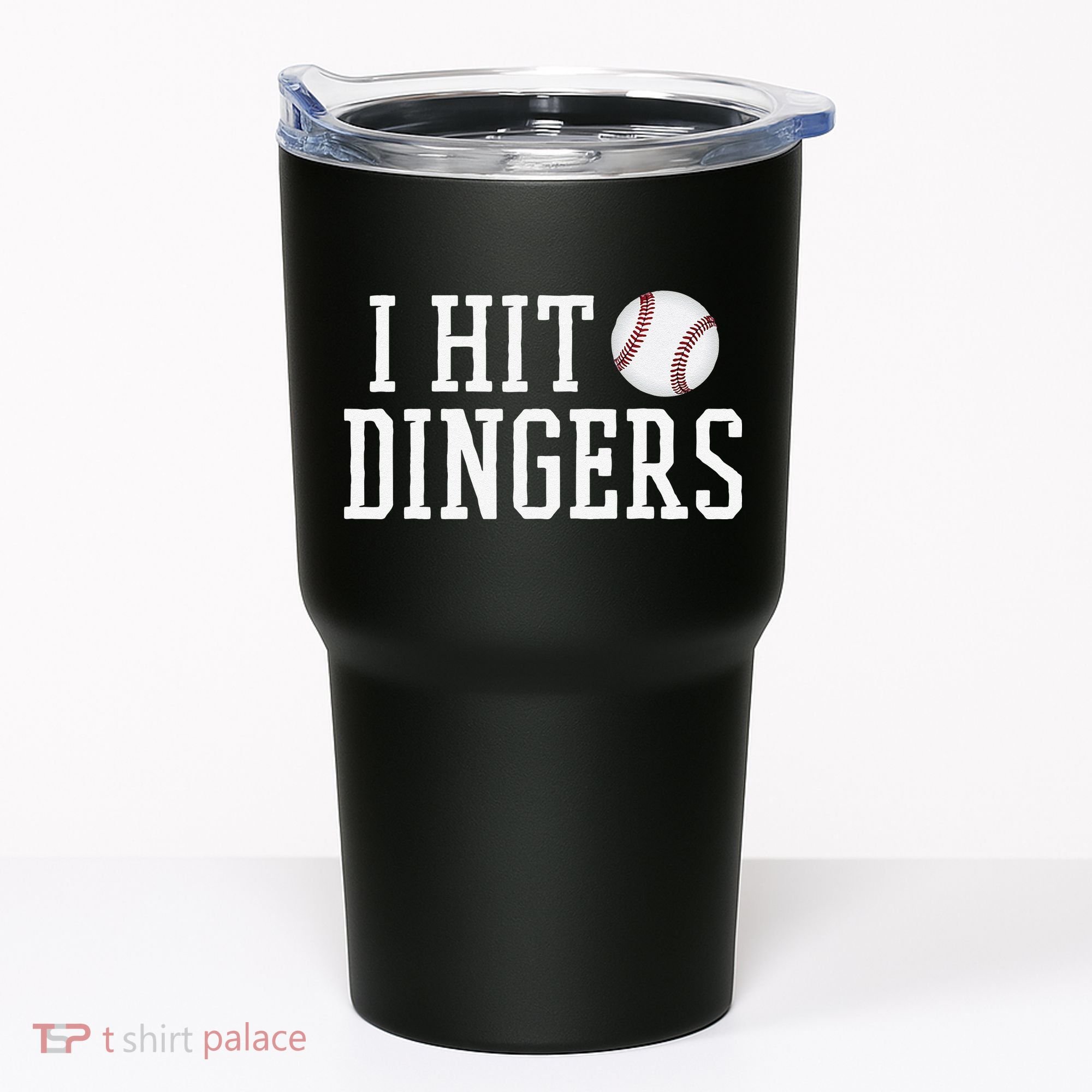 Hit a Dinger Funny Baseball Player Home Run Fun Tumbler