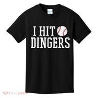 Hit a Dinger Funny Baseball Player Home Run Fun Kids T-Shirt thumb 0