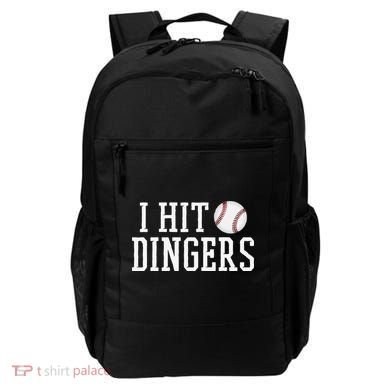 Hit a Dinger Funny Baseball Player Home Run Fun Backpack
