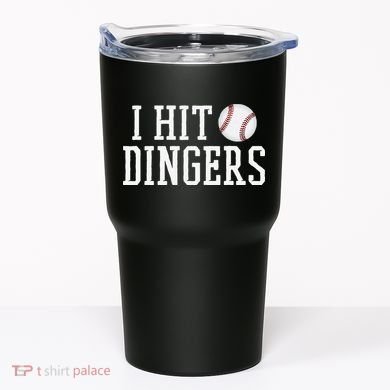 Hit a Dinger Funny Baseball Player Home Run Fun Tumbler