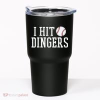 Hit a Dinger Funny Baseball Player Home Run Fun Tumbler thumb 0