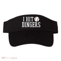 Hit a Dinger Funny Baseball Player Home Run Fun Visor thumb 0
