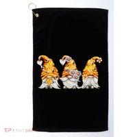 Honeybee And Daisy Bumblebee Bee Gnome Gift Golf Towel thumb 0