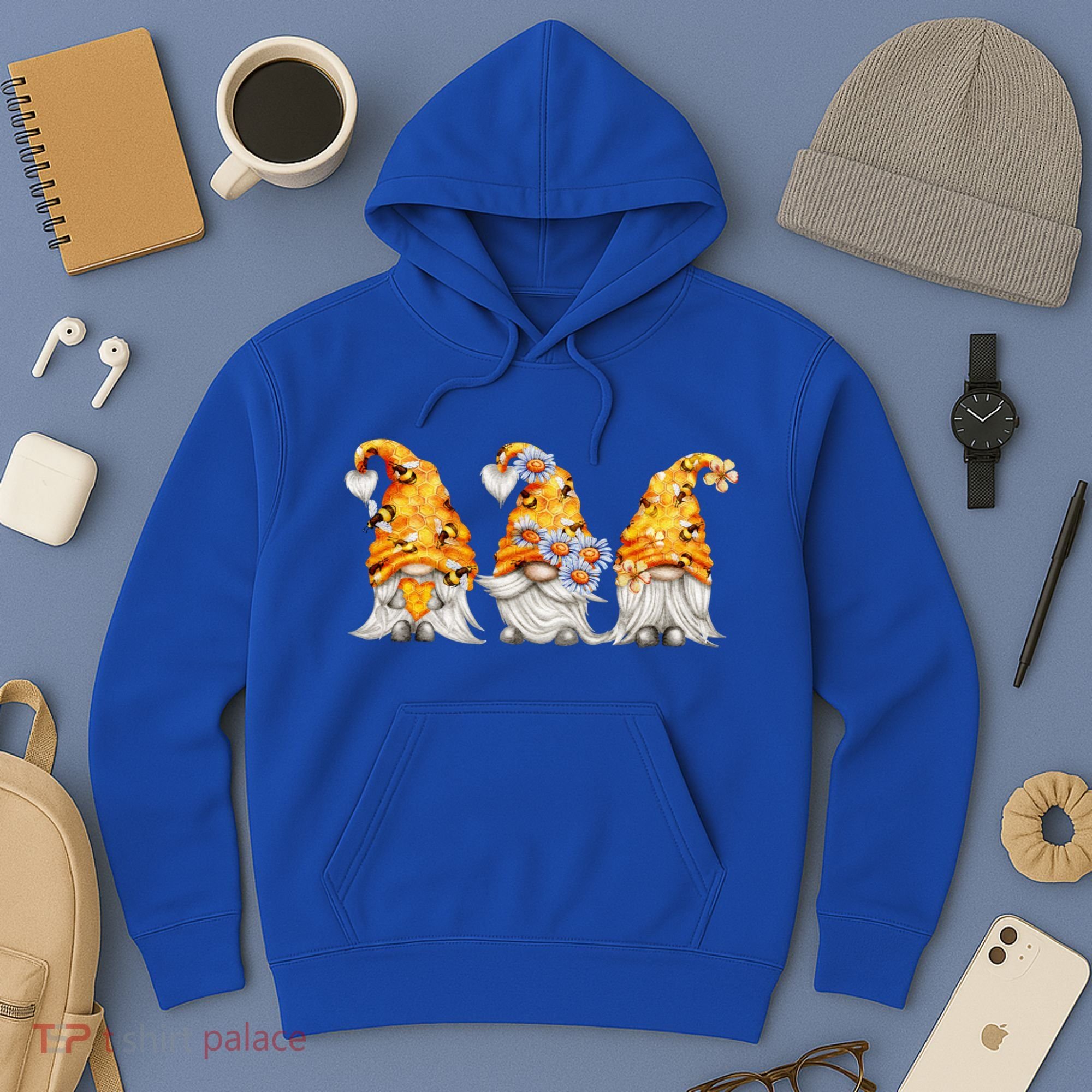 Honeybee And Daisy Bumblebee Bee Gnome Gift Hoodie