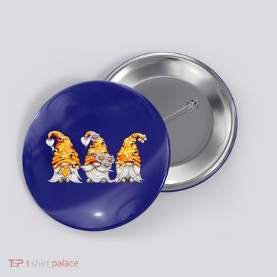 Honeybee And Daisy Bumblebee Bee Gnome Gift Button