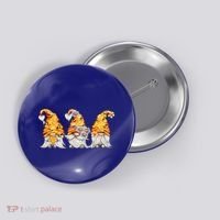 Honeybee And Daisy Bumblebee Bee Gnome Gift Button thumb 0