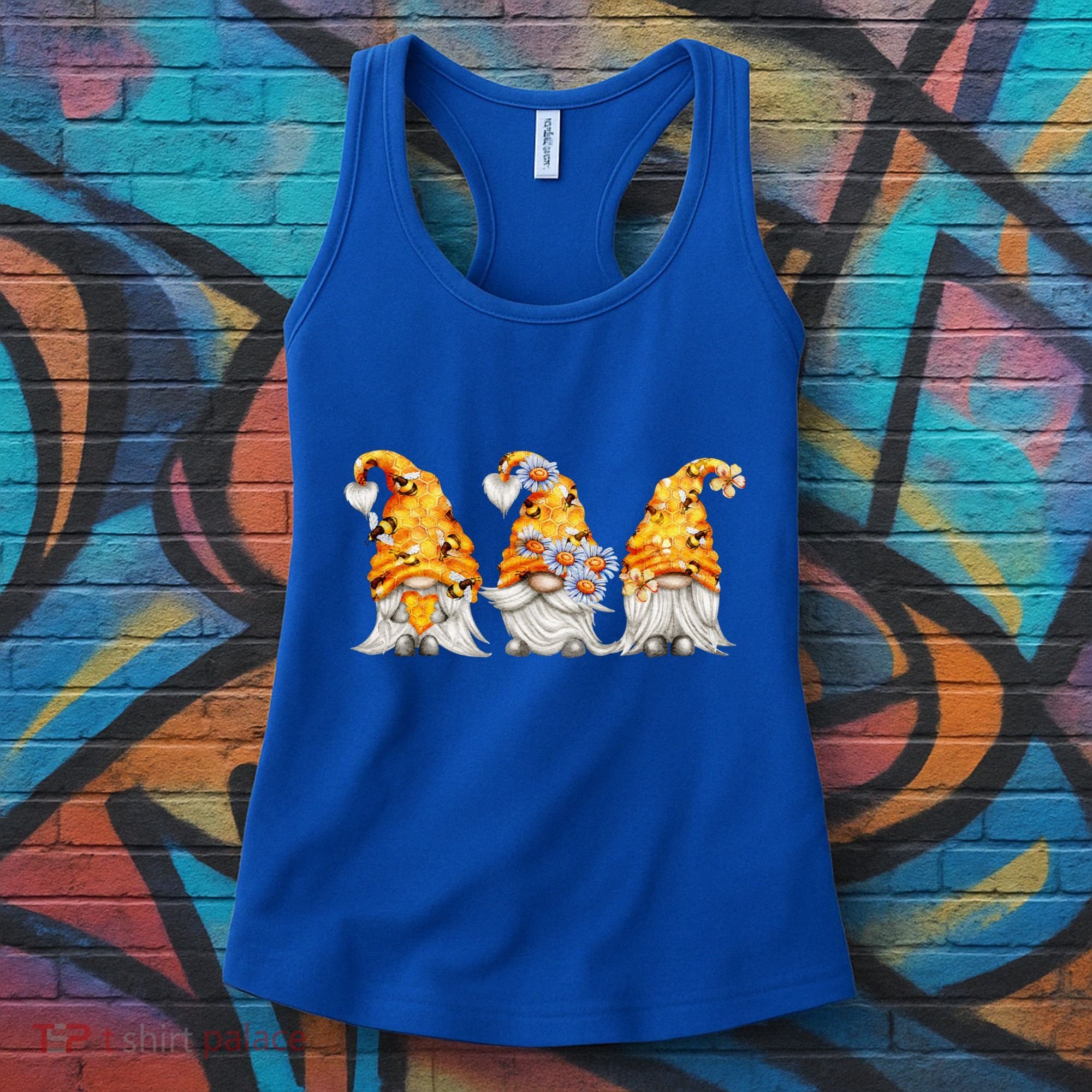 Honeybee And Daisy Bumblebee Bee Gnome Gift Women's Tank Top