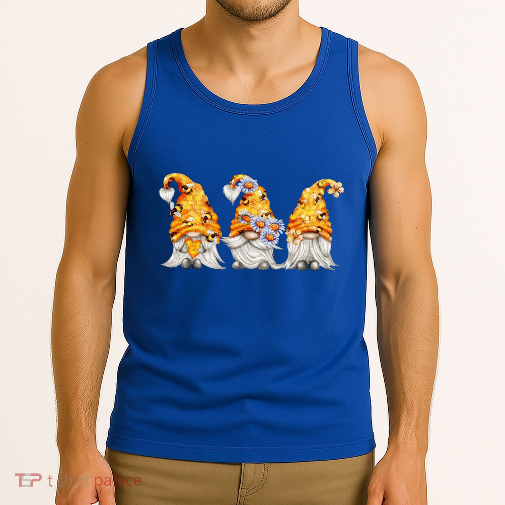 Honeybee And Daisy Bumblebee Bee Gnome Gift Tank Top