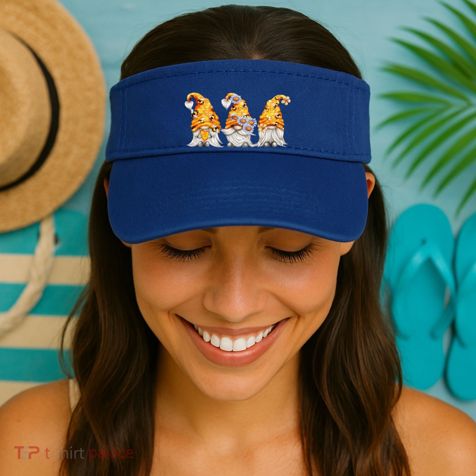 Honeybee And Daisy Bumblebee Bee Gnome Gift Visor