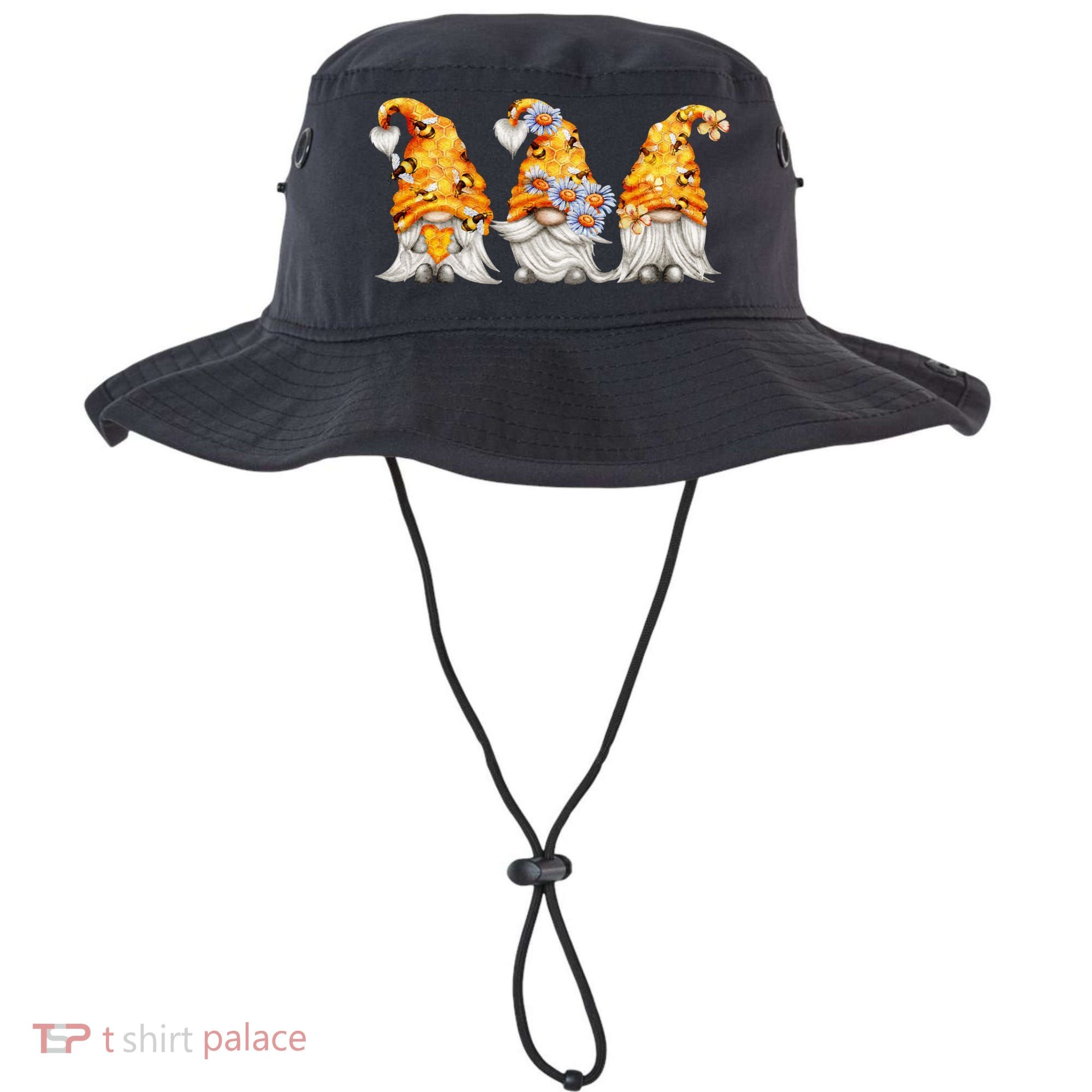 Honeybee And Daisy Bumblebee Bee Gnome Gift Bucket Hat