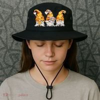 Honeybee And Daisy Bumblebee Bee Gnome Gift Bucket Hat thumb 3