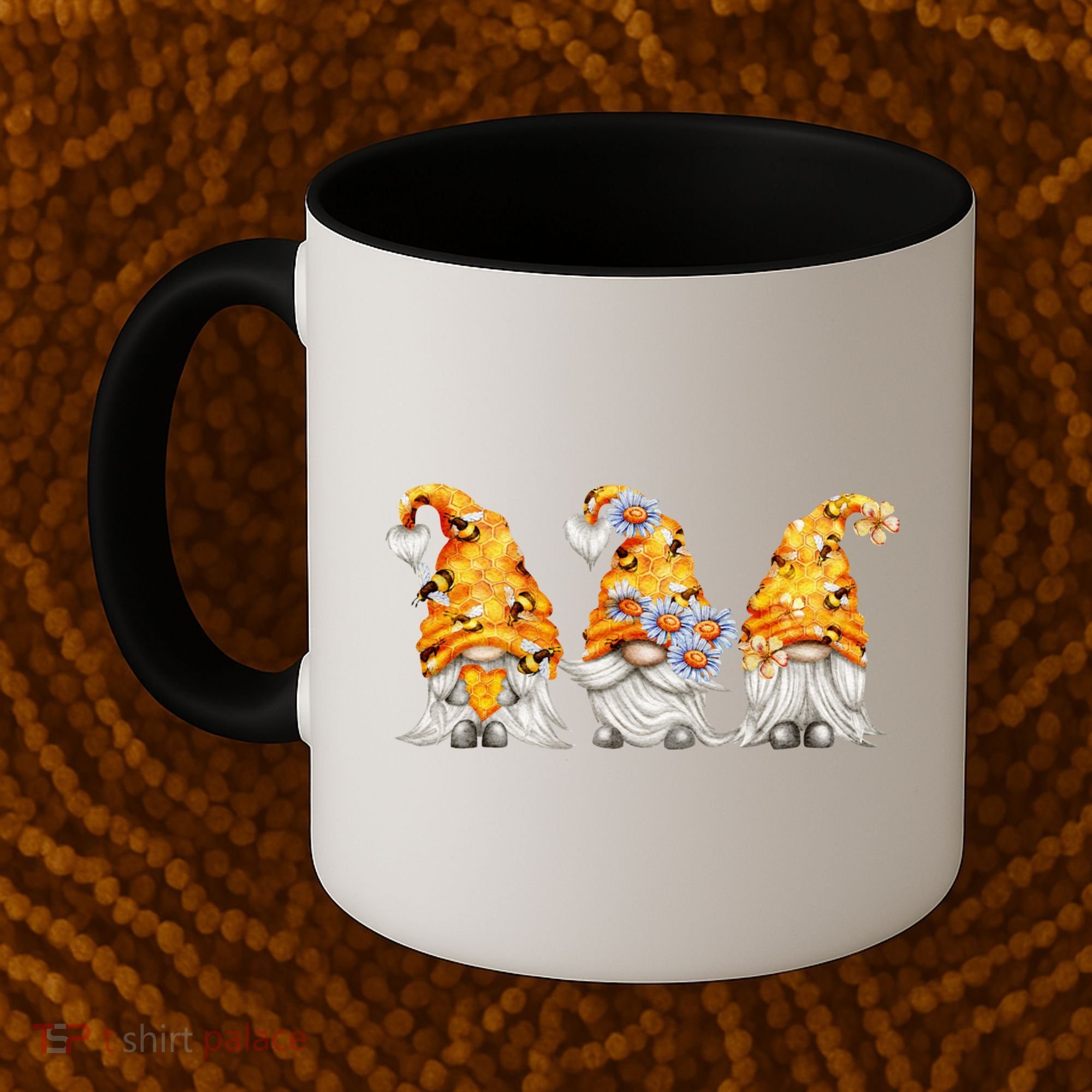 Honeybee And Daisy Bumblebee Bee Gnome Gift Coffee Mug