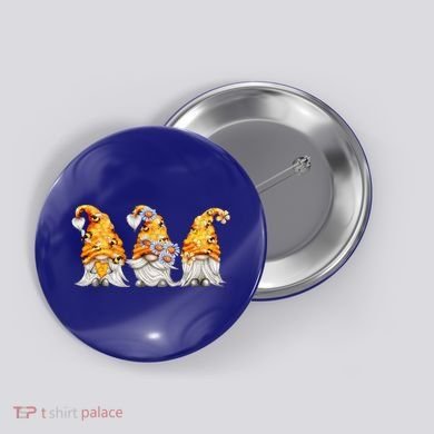 Honeybee And Daisy Bumblebee Bee Gnome Gift Button