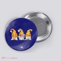 Honeybee And Daisy Bumblebee Bee Gnome Gift Button thumb 0