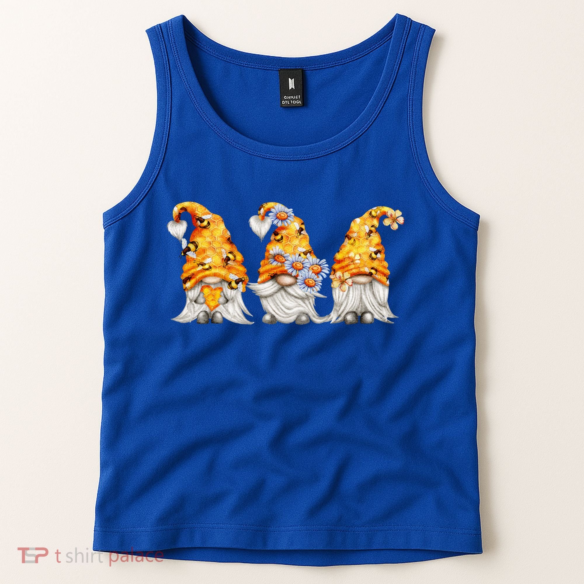 Honeybee And Daisy Bumblebee Bee Gnome Gift Tank Top