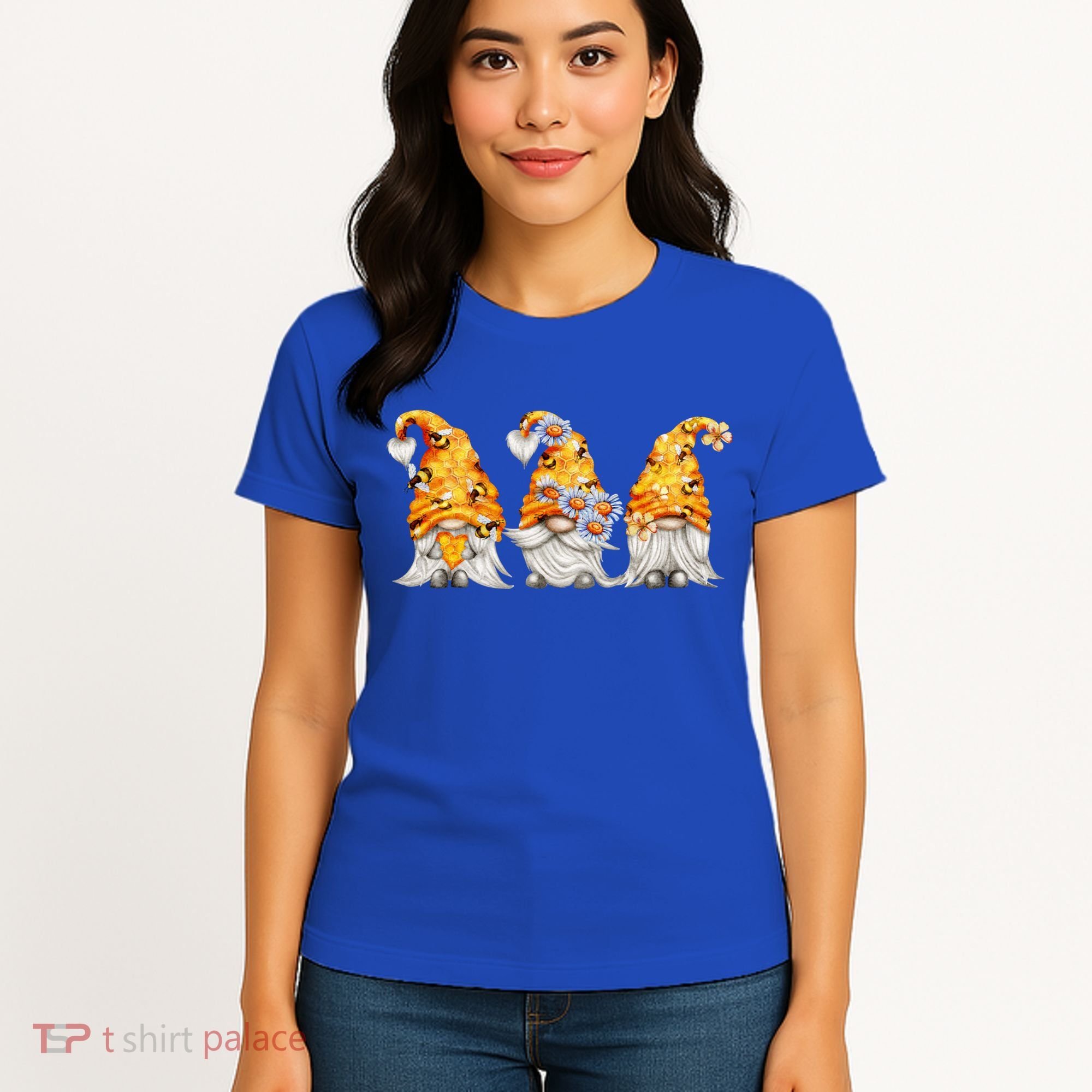 Honeybee And Daisy Bumblebee Bee Gnome Gift Women's T-Shirt