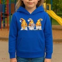 Honeybee And Daisy Bumblebee Bee Gnome Gift Kids Hoodie thumb 3